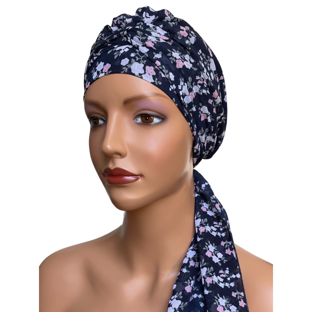 Wygodna chusta damska Ayliz 378 przewiewny turban także po chemioterapii