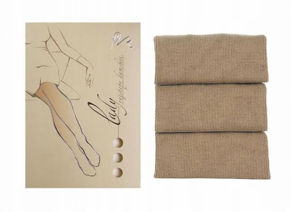 

Lady Wola bawełniane Rajstopy Gładkie 3-M beige