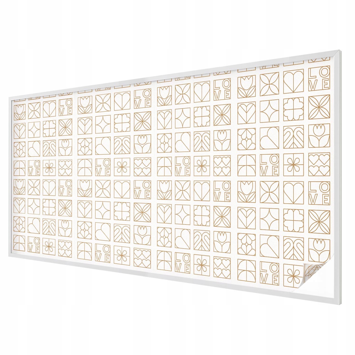 Fólie Dekorace okenního skla s motivem vitráže Geometrická láska 200x100