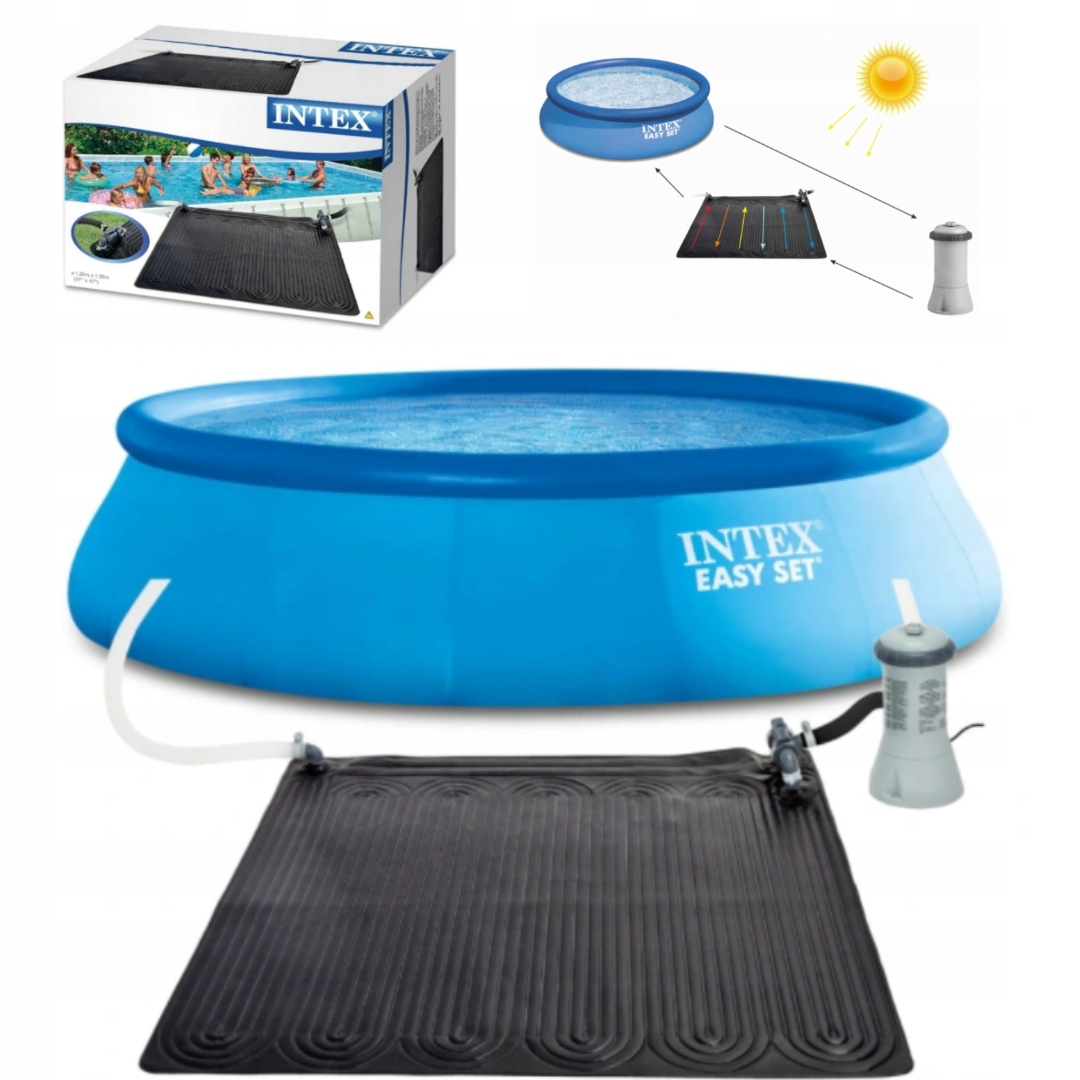 Mata Solarna Grzewcza Solarny Panel Podgrzewający Wodę 120X120 Intex 28685