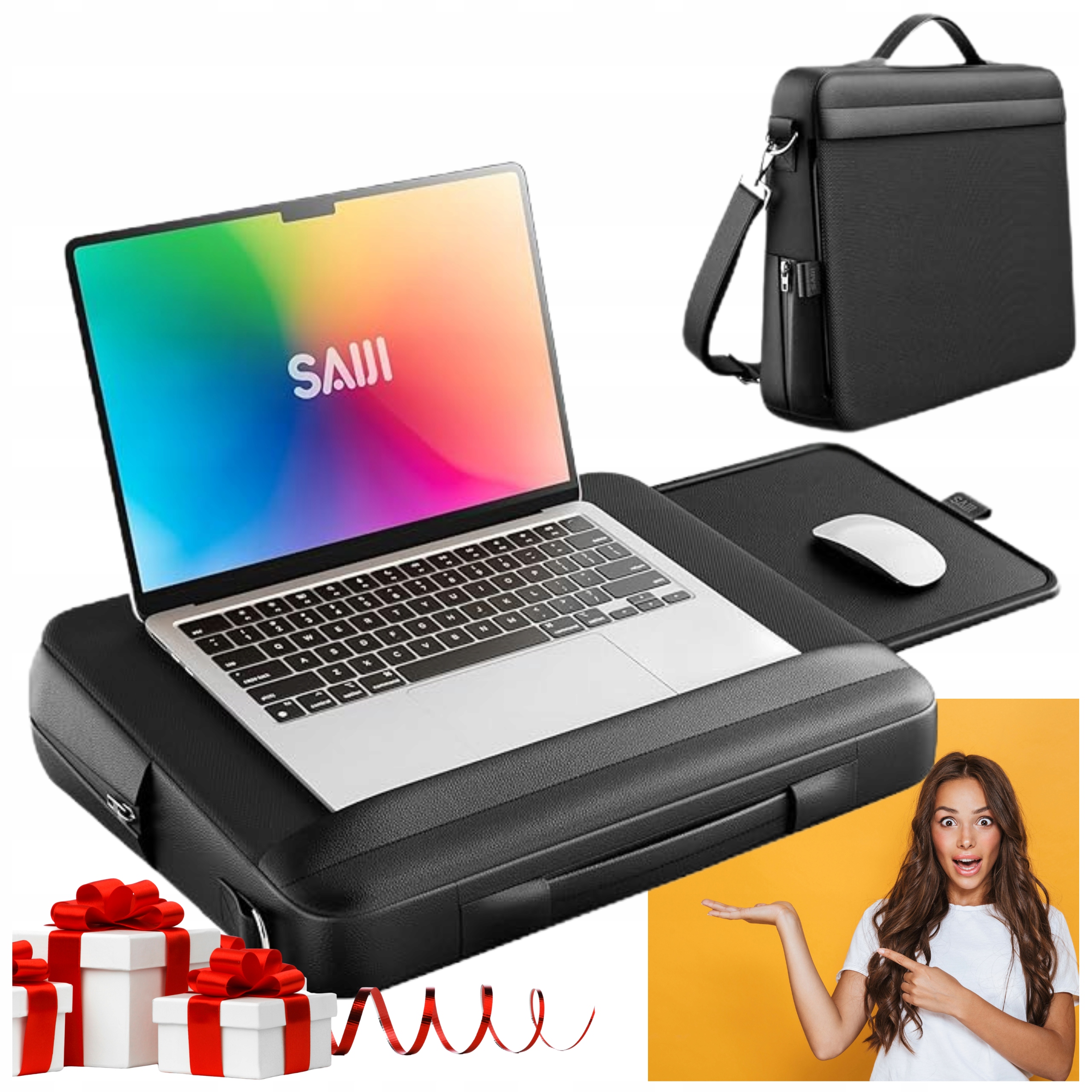 Taška Podložka Pod Notebook Rameno Pouzdro Stolek Pod Notebook 15.6 Palců