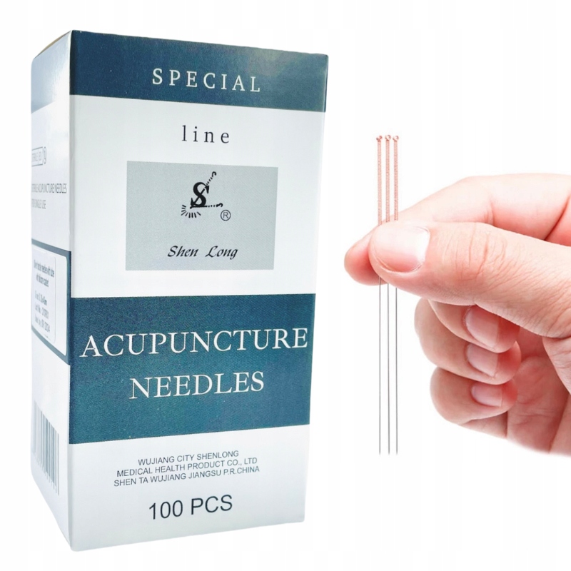 

Igły do akupunktury miedziany uchwyt 0,25x25 mm