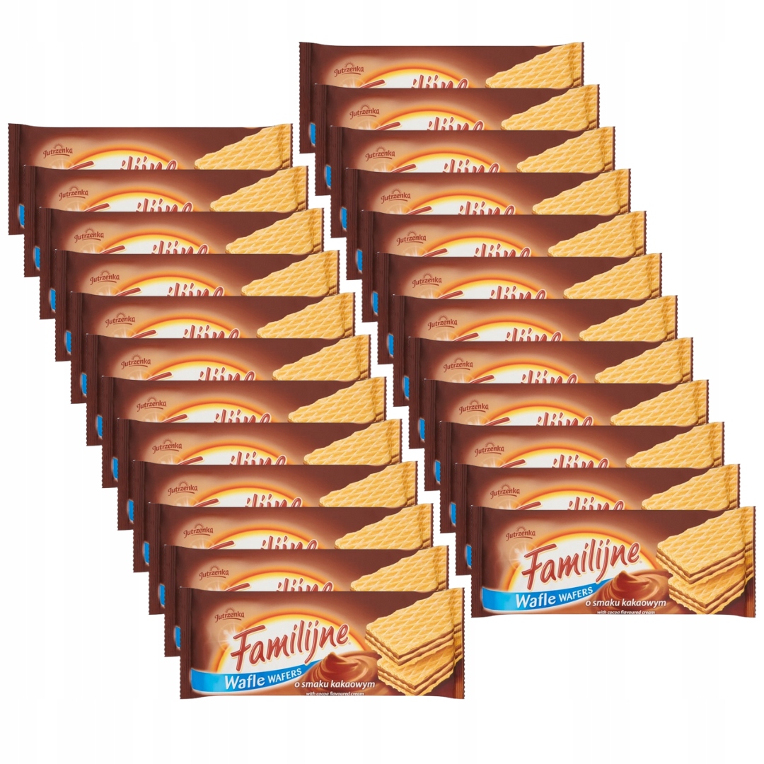 Levně Rodinné klasické kakaové oplatky 180 g x 24 kusů