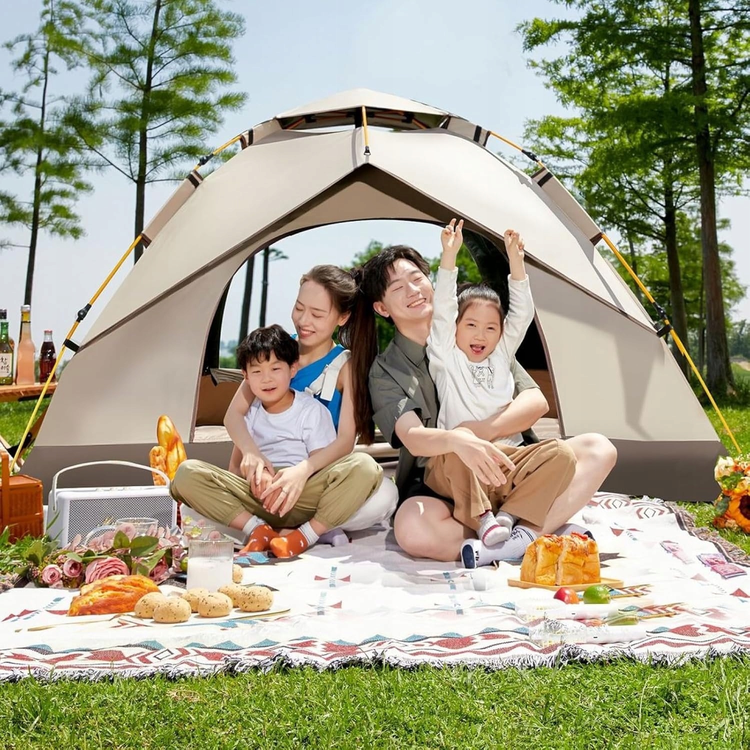 NAMIOT SAMOROZKŁADAJĄCY AUTOMATYCZNY TURYSTYCZNY 2-3 OSOBOWY KEMPINGOWY Model NAMIOT 2-3 OSOBOWY KEMPINGOWY