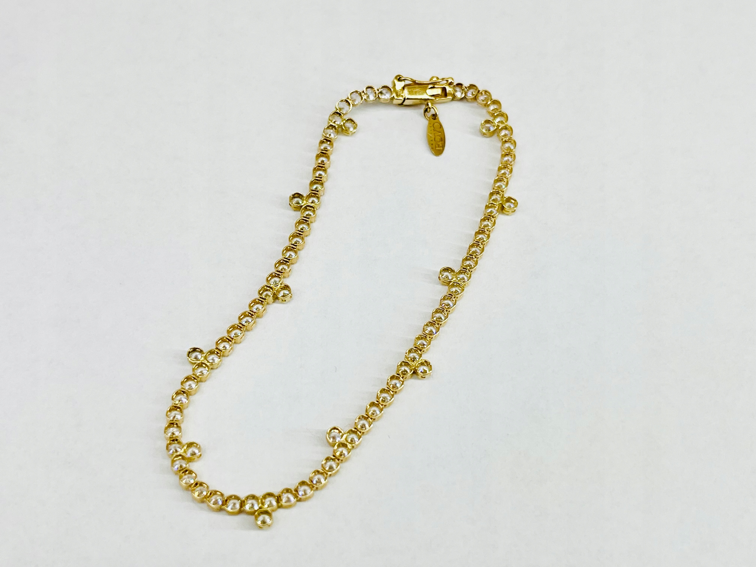 Bransoletka 585 W 4,27 g D 19 Cm Cyrkonia |Używana| EAN (GTIN) 5907595608893