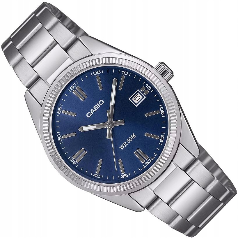 Elegantní Hodinky Casio UTP-1302PD-2A1VEF S Modrým Ciferníkem A Datumem 35 mm