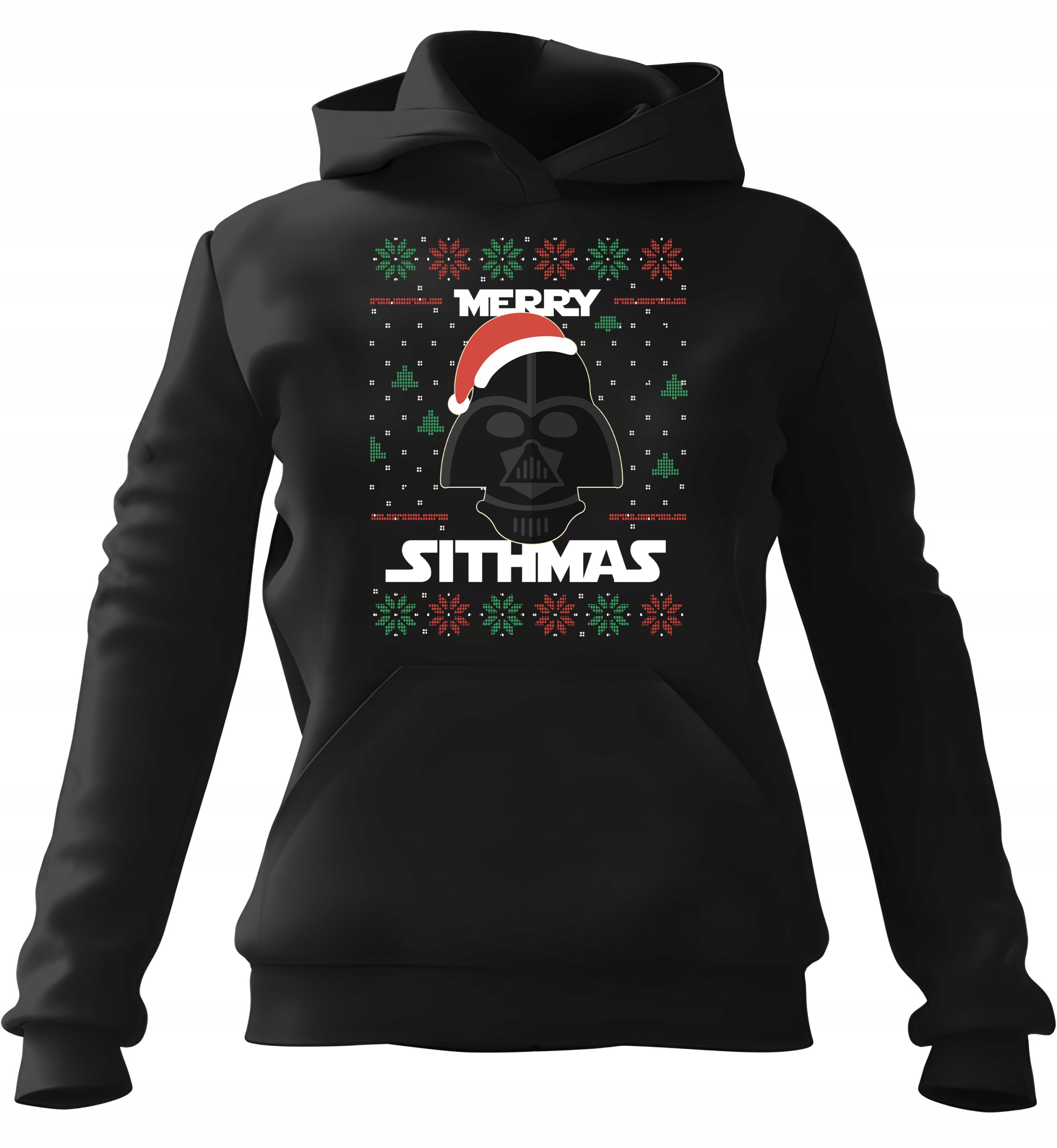Dámská mikina s kapucí Mikina Merry Sithmas, černá, velikost M
