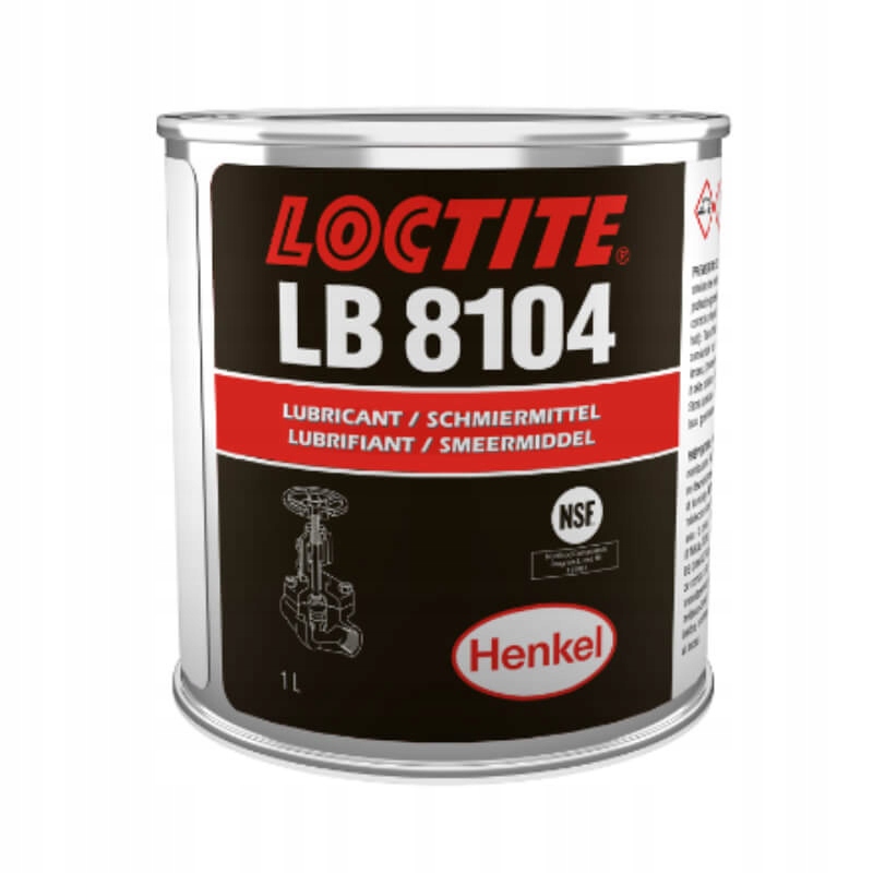 Loctite Lb 8104 1L silikónové mazivo na plasty, elastoméry, atest H1 Nsf