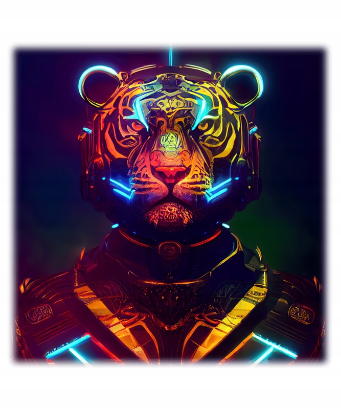 

Naprasowanka Na Odzież Cyberpunk Zwięrzęta 5