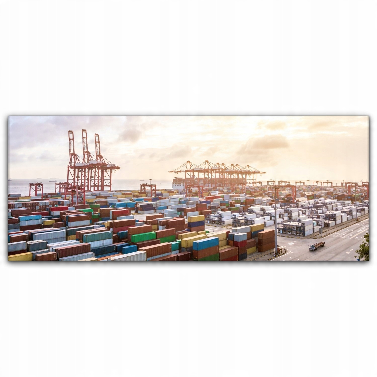 

Obraz płótno canvas 125x50 Port Ładunek Shanghai