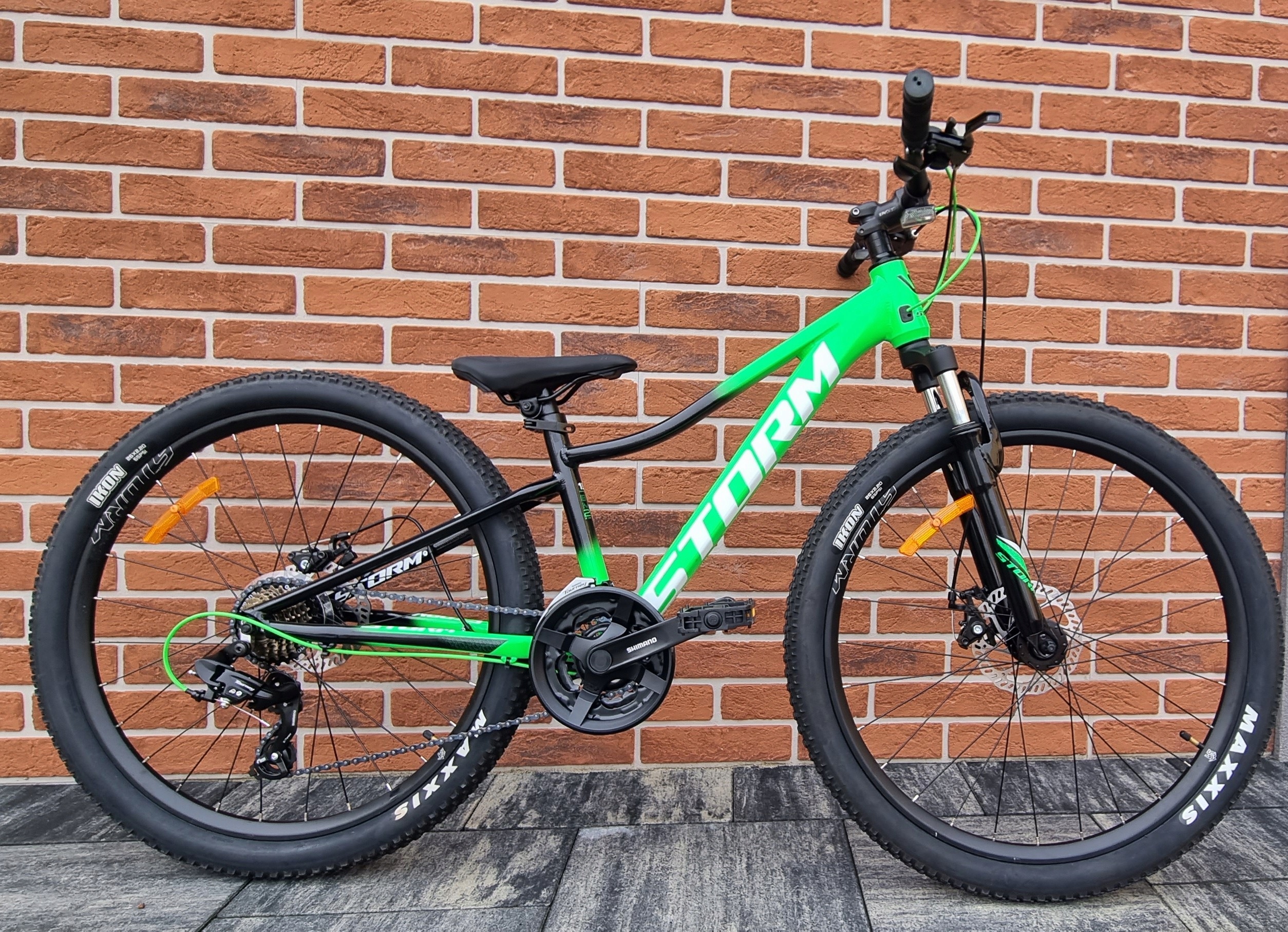 Rower Mtb Storm Racer rama 13 cali koło 26 " tarcze, zielony