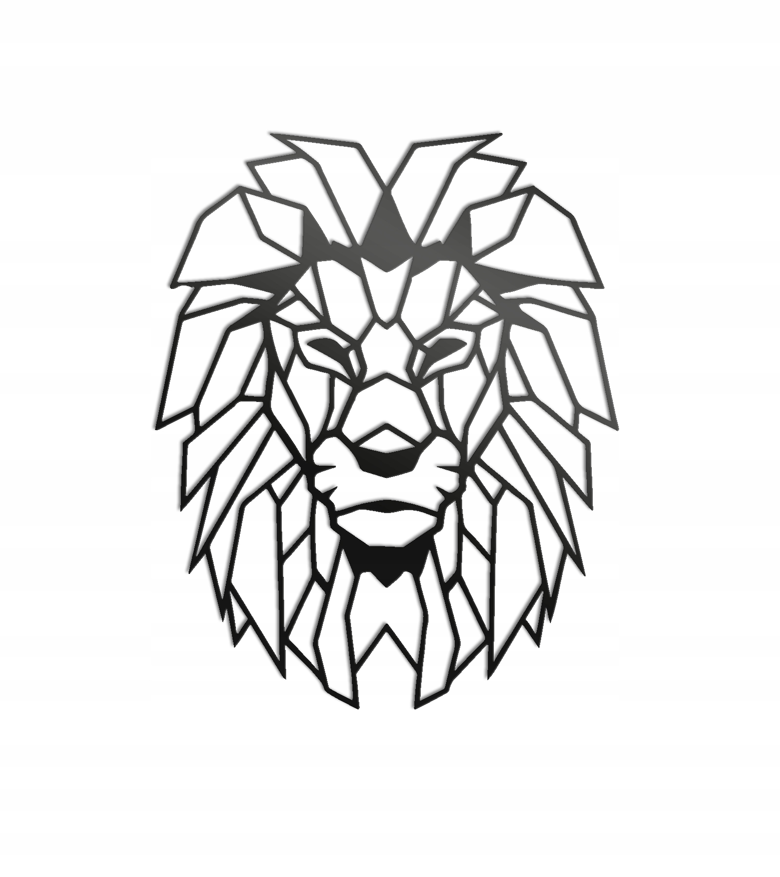 

Obraz Dekoracja ścienna panel metalowy Lew 60cm