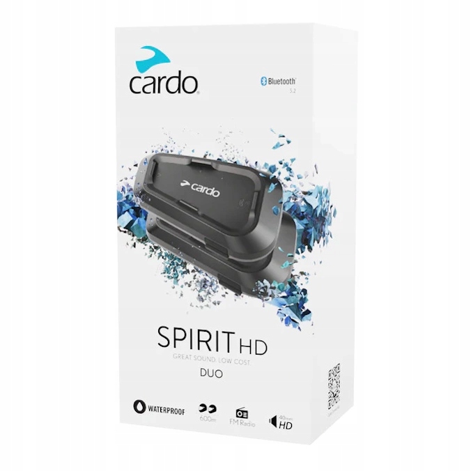 Cardo Spirit Hd Duo motocyklový interkom 2 Prilby