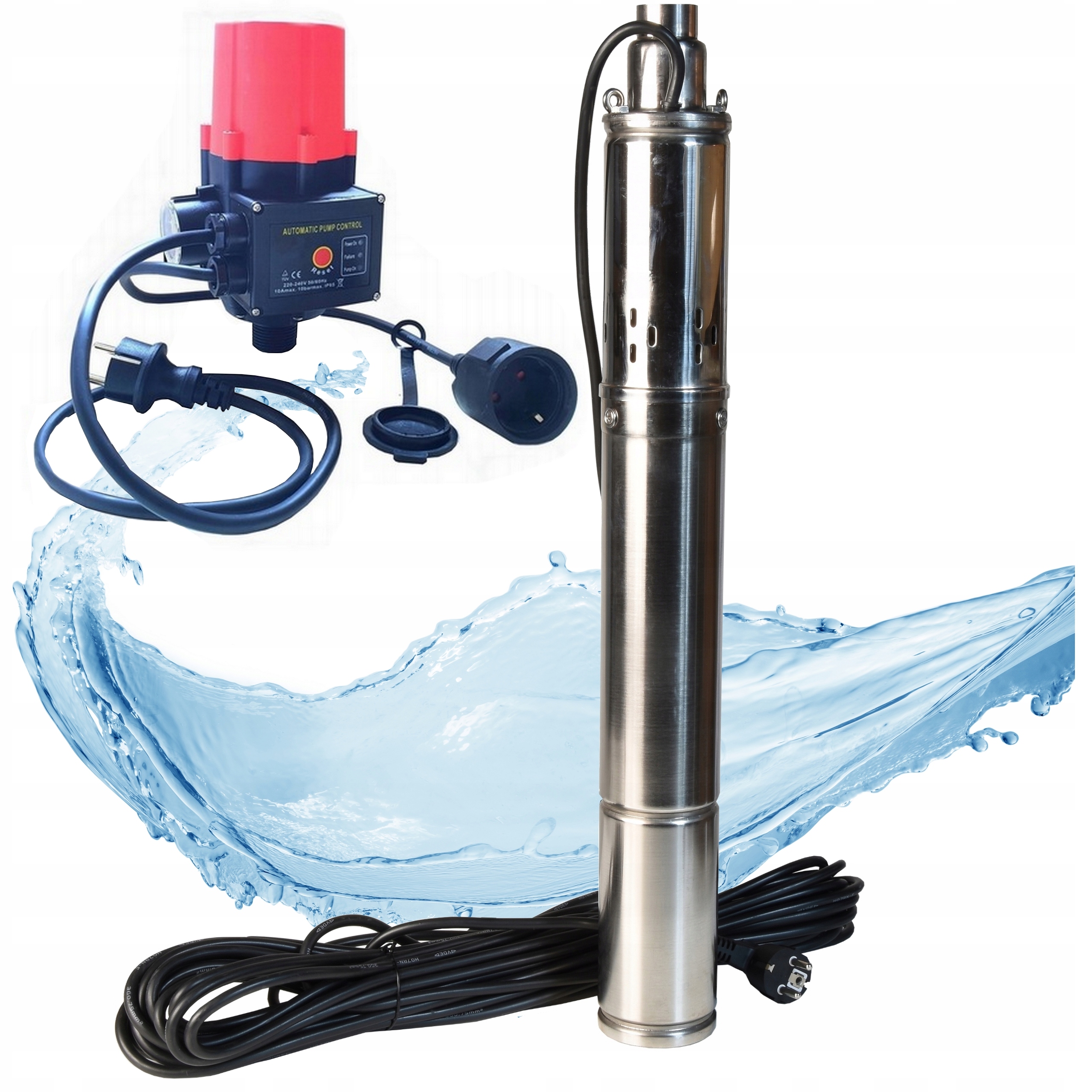 Pompa Głębinowa Do Studni Wody Z Automatem 1800L/H Do Podlewania Domu 250W