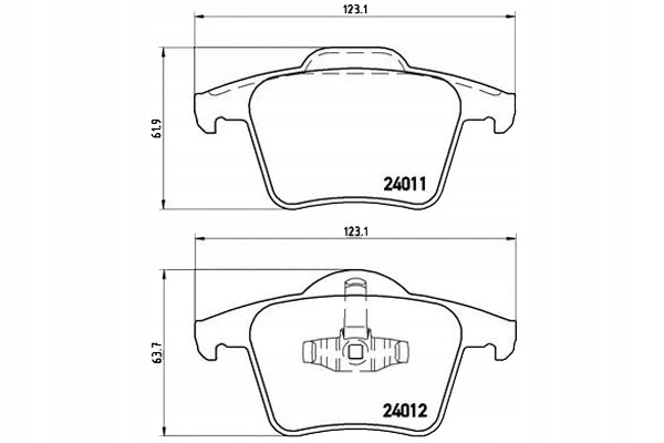 Brembo Brzdové Destičky Volvo XC90 02-14 Zadní Bremb