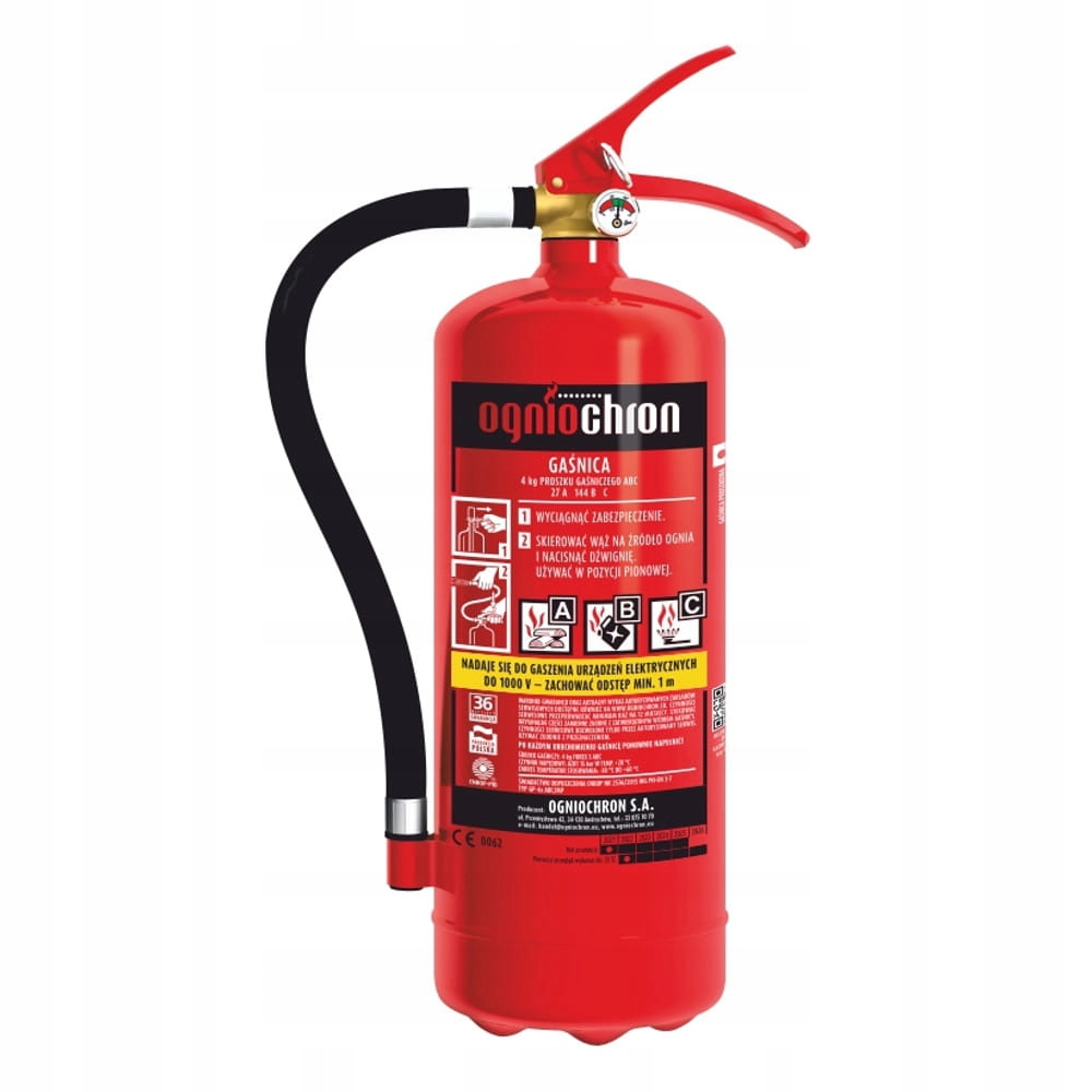 Gaśnica Proszkowa Ogniochron 4kg GP-4x Abc/mp Produkcja 2026