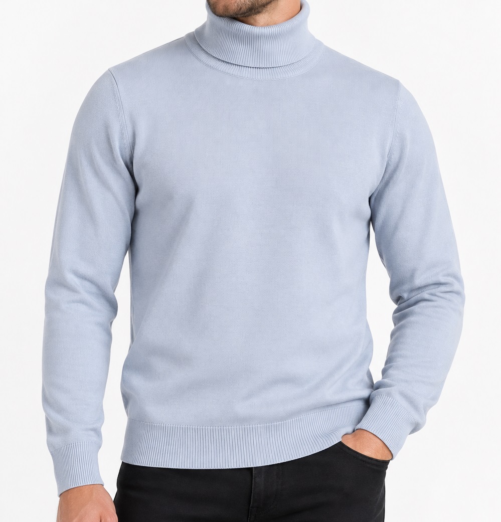 Pánský svetr s rolákem rolák z kašmíru a merino vlny, kašmírový, velikost XXL 2XL
