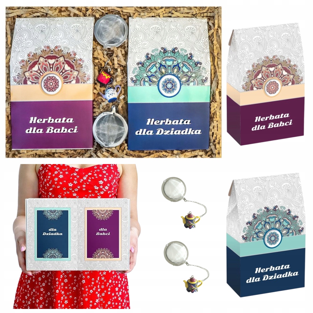 Levně Dárek Ke Den Prarodičů Prémiová Sada Čaje Různé Příchutě