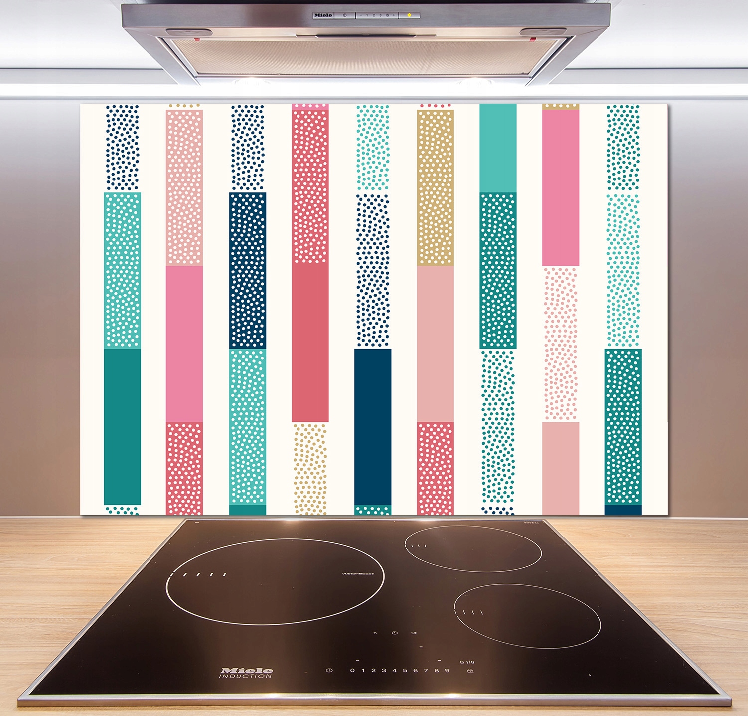 

Panel do kuchni Kolorowe paski 100x70 cm + Klej