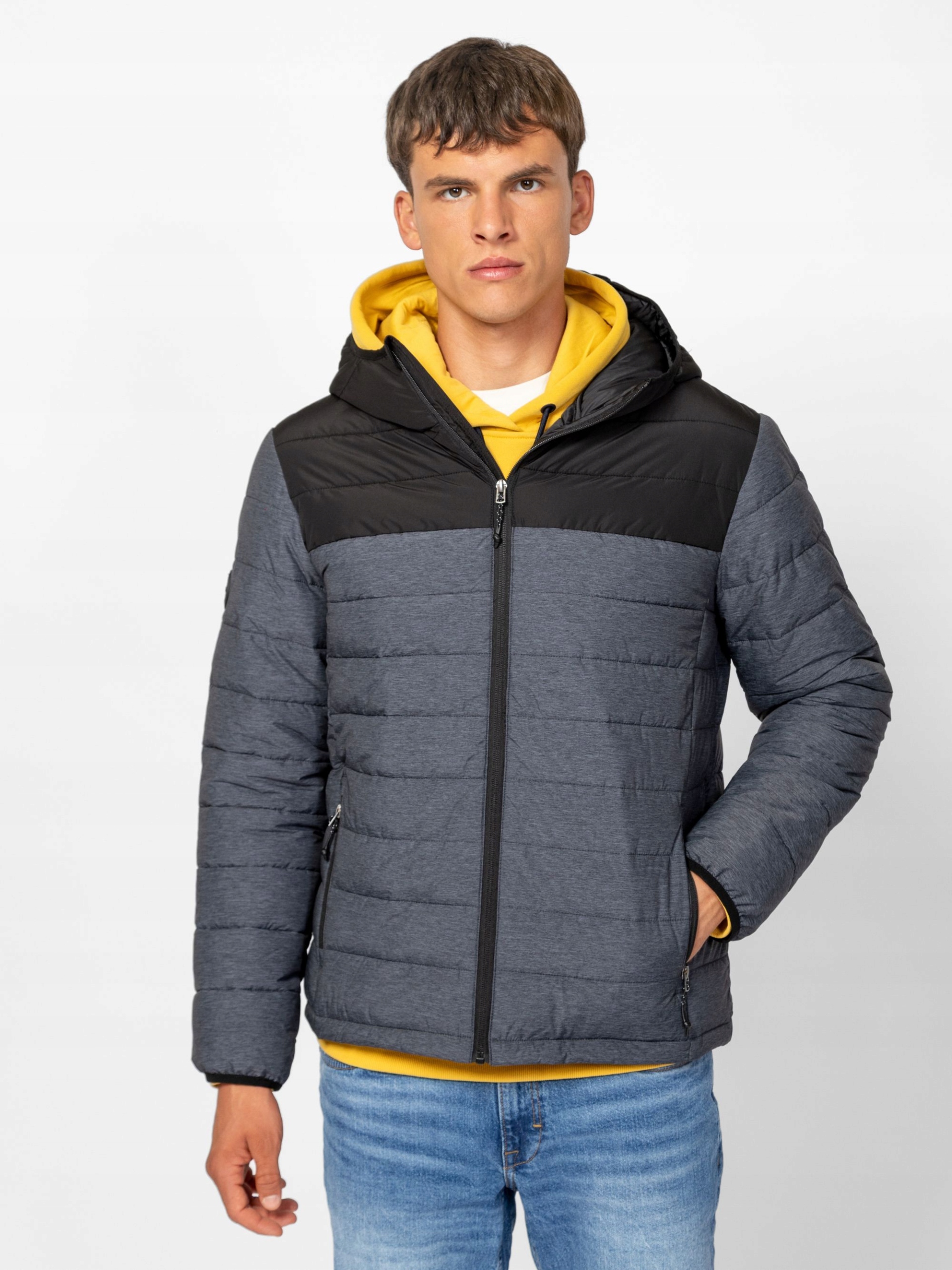 Heavy Tools Pánská Zimní Bunda S Kapucí Neko Frost Šedá S