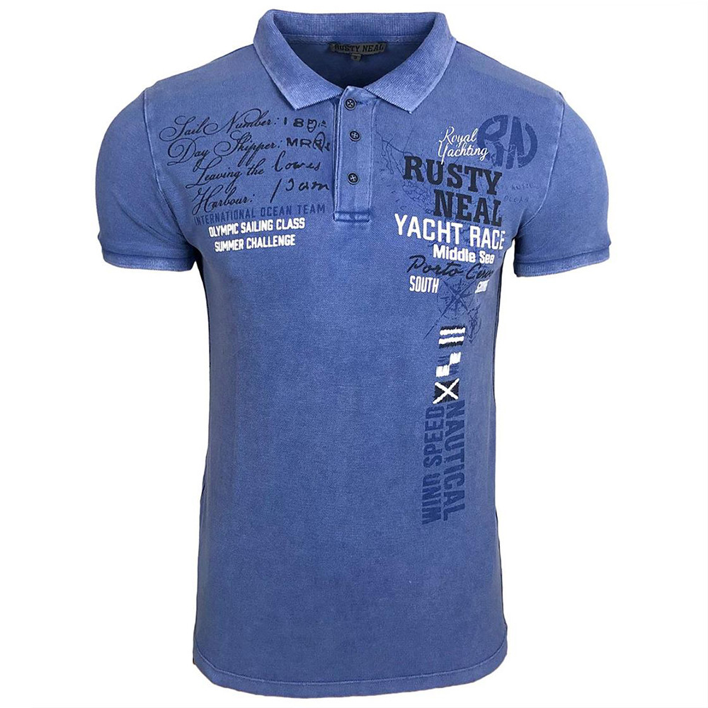 Rusty Neal polokošile pánská 15212 regular fit S modrá