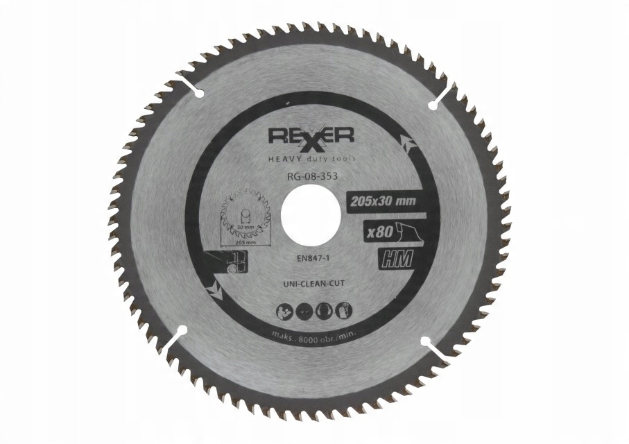 

Piła Tarczowa Do Drewna 205X30 MM 80 Zębów Węglik