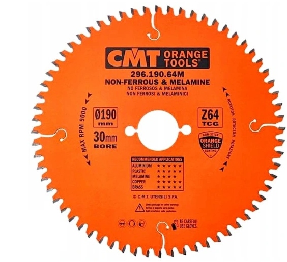 Cmt Řezací kotouč 190 x 30 mm 296.190.64 M