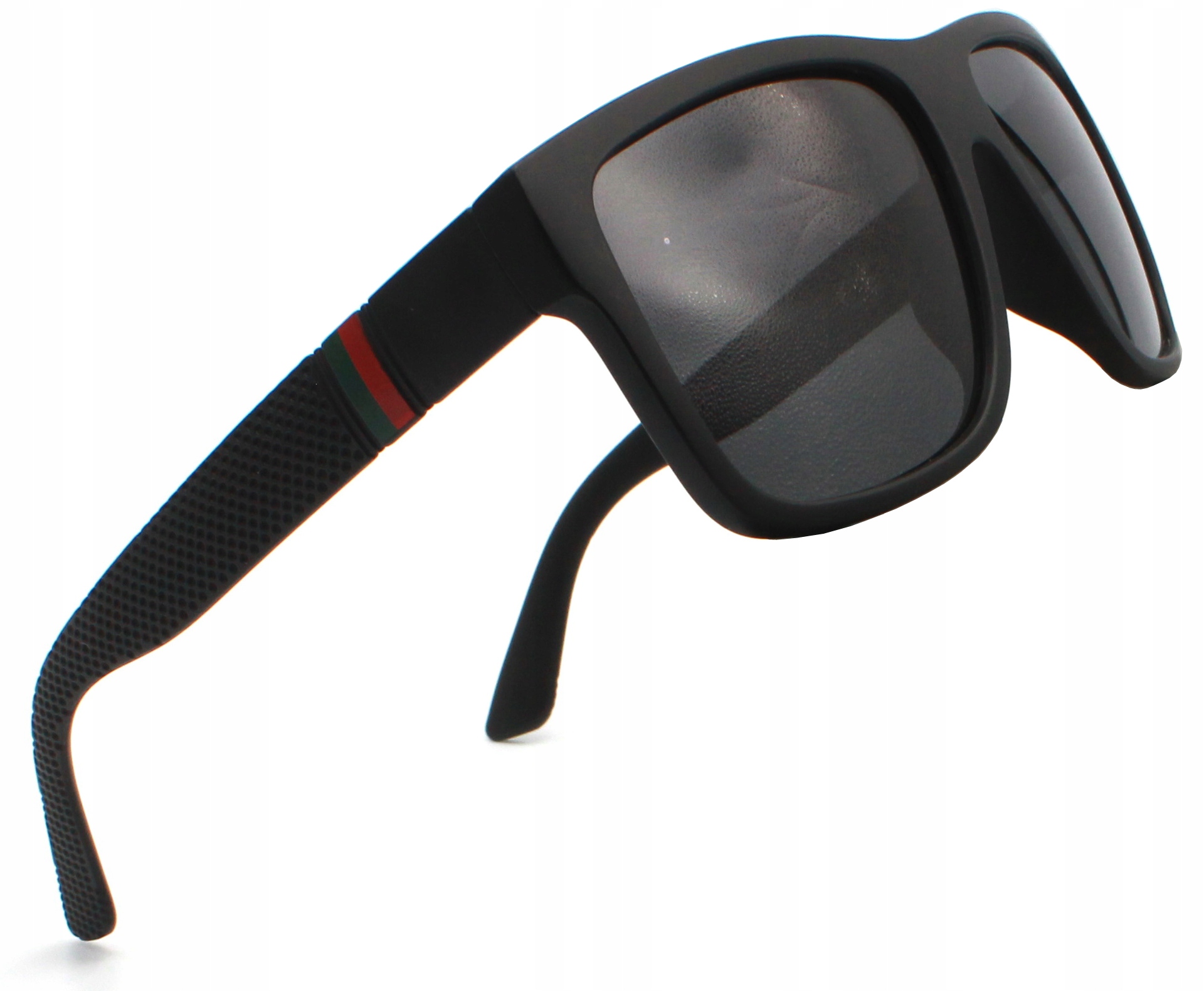 OKULARY PRZECIWSŁONECZNE MĘSKIE FILTR UV400 POLARYZACYJNE Z ETUI KIEROWCÓW Kolor czarny