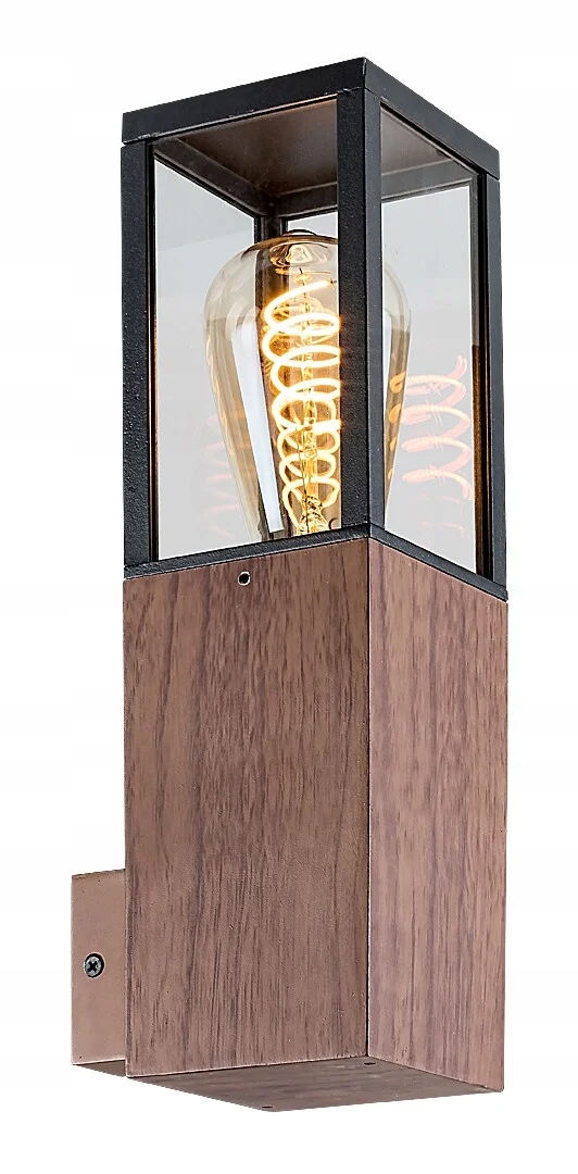 Moderné vonkajšie nástenné svietidlo 1xE27 Wales dub 7195 Rabalux