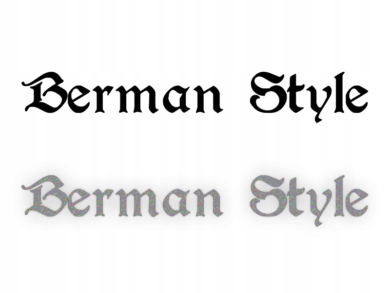 GERMAN STYLE - Naklejka na samochód na auto - ODBLASKOWA| HOLOGRAM