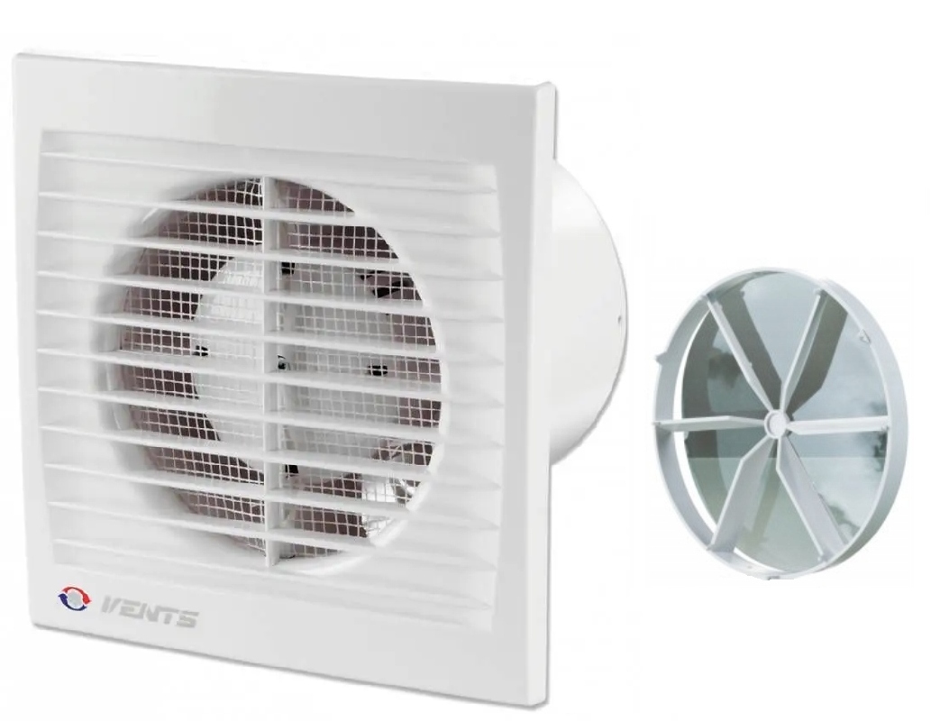 Domácí koupelnový ventilátor Vents Standard Fi 150 mm s ventilem 292 m3h