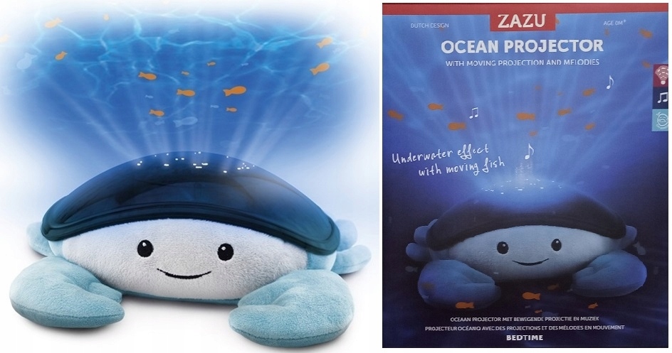 Zazu Cody Projektor Oceanu Lampka Krab Cry Sensor