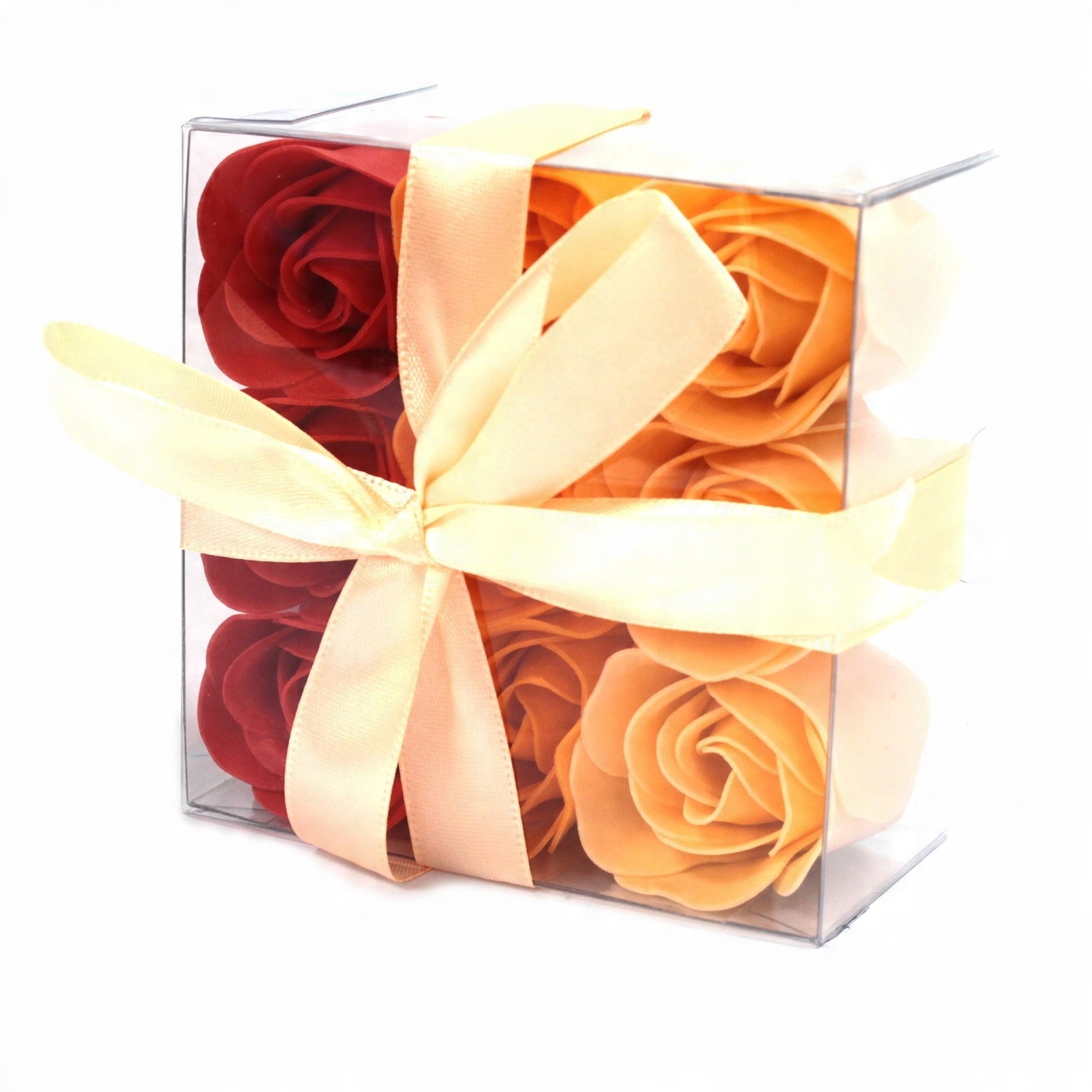 

Flower Box 9 Mydlanych Kwiatów brzoskwiniowe Róże