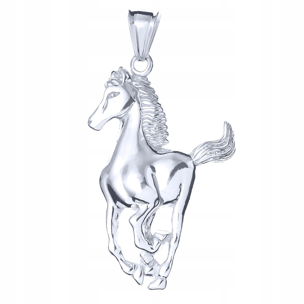 Stříbrný přívěsek na zavěšení koně ve cvalu