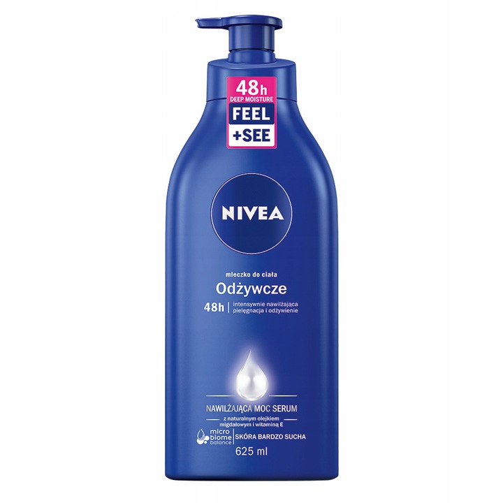 NIVEA Vyživujúce hydratačné telové mlieko 625ml