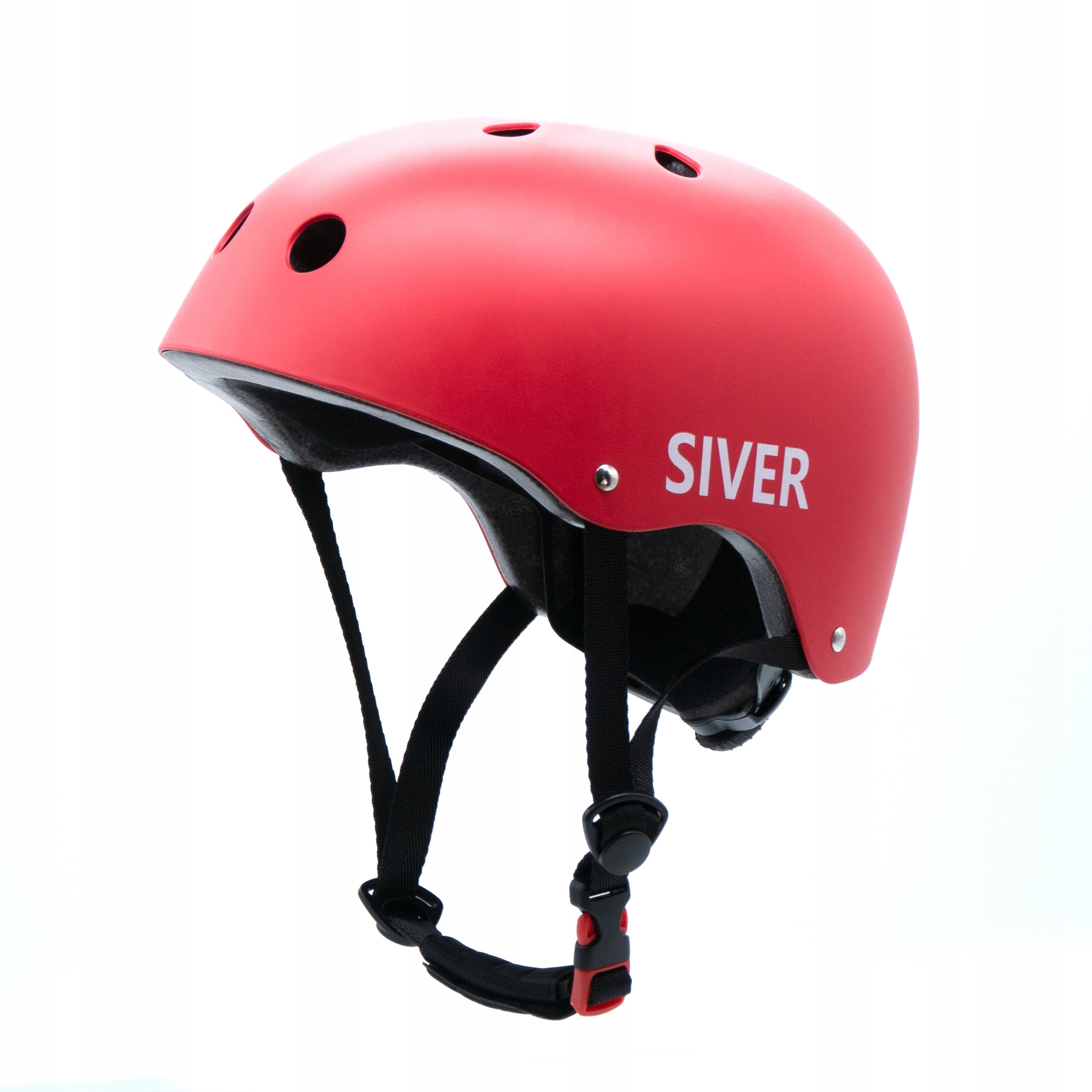 Cyklistická přilba Siver červená velikost S
