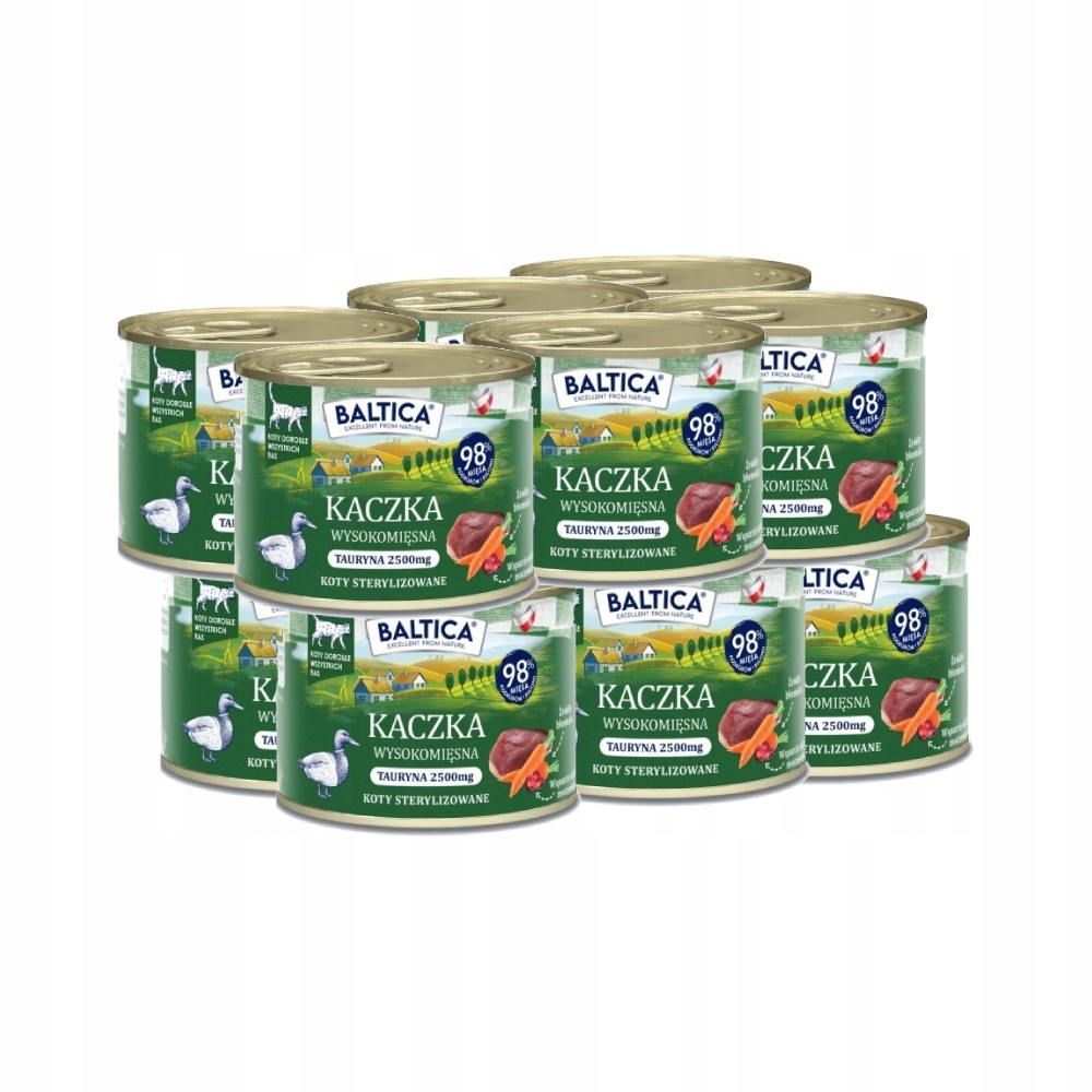 Levně Baltica Chutě regionů Kočka Kachna 12x185g krmivo pro dospělé kočky