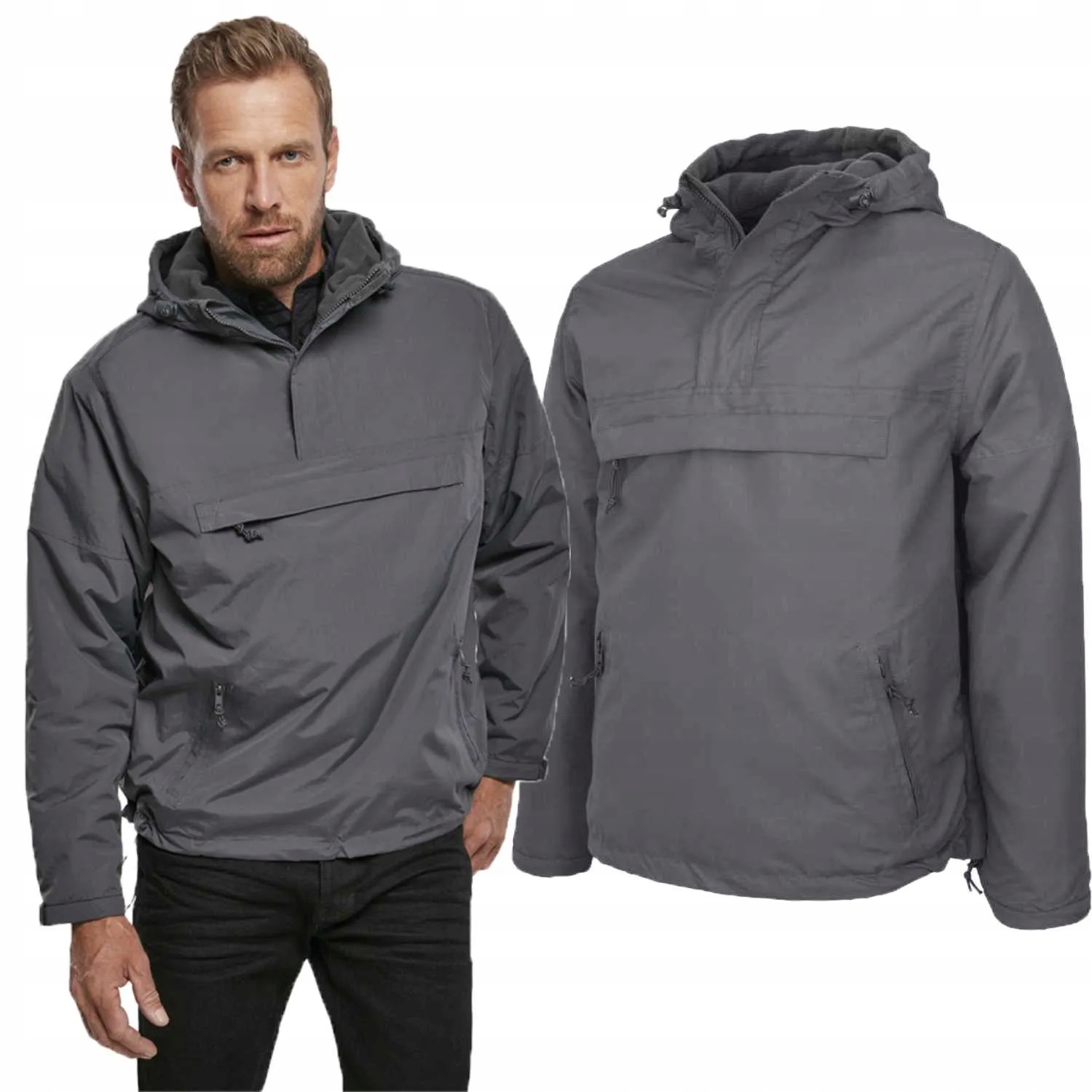 Bunda Brandit Windbreaker Klokanka Anthracite L