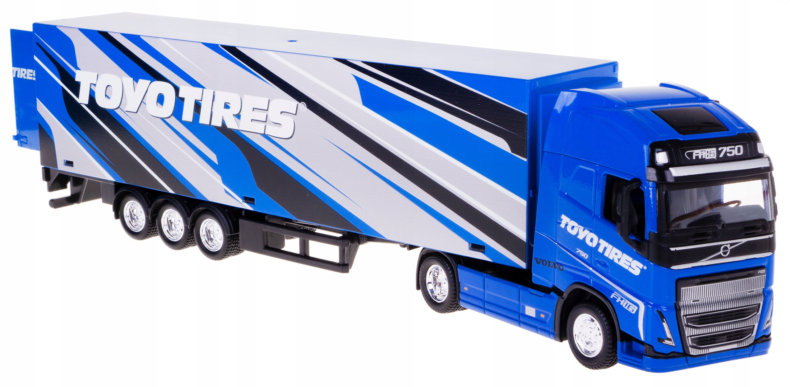 Volvo FH16 Globetrotter Toyo Tires Model Bburago 1:43 Modrý