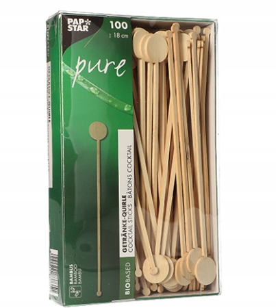 

Mieszadełka do drinków Bambusa 18cm Pure 100 szt