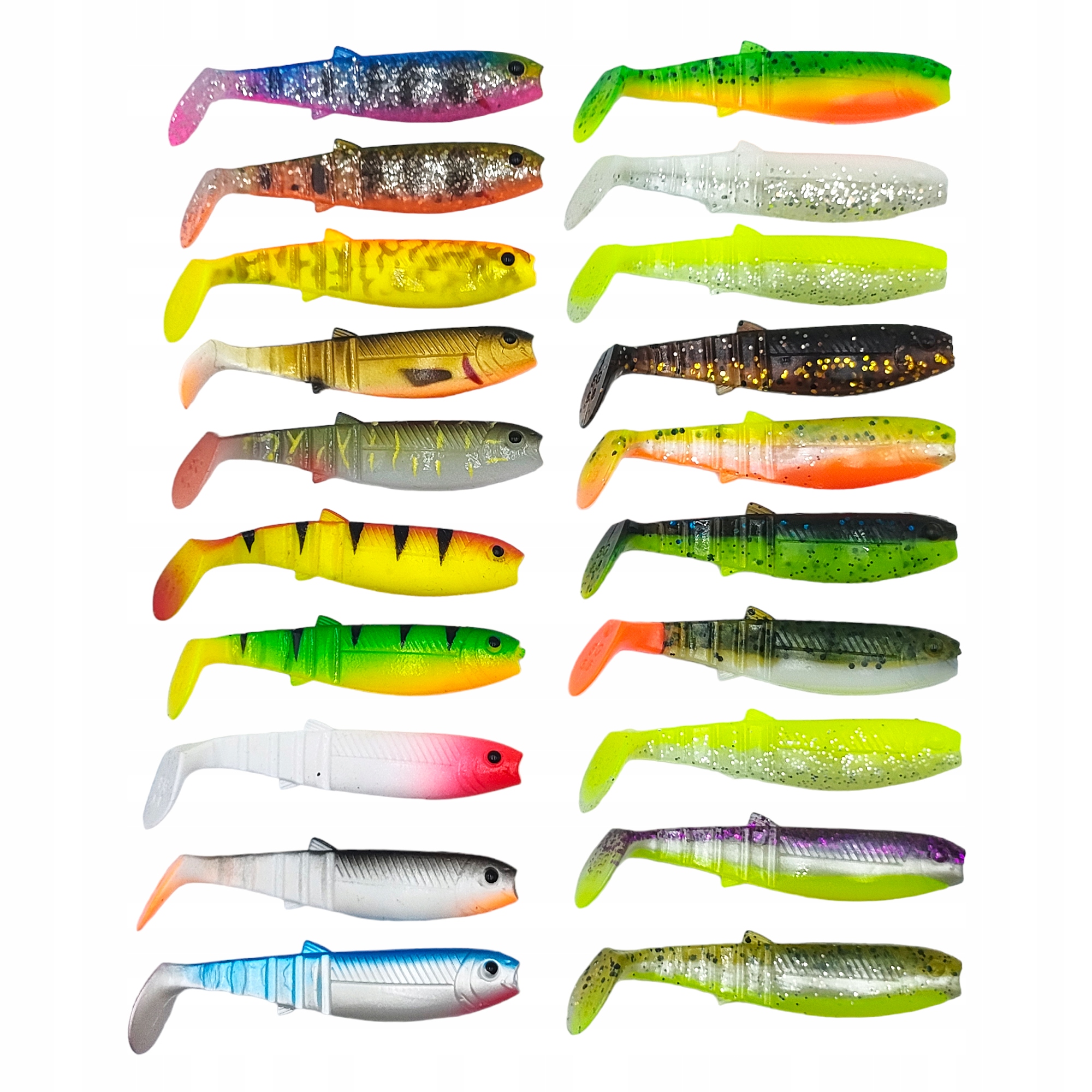 Zestaw ripperów Savage Gear Cannibal 6,8cm na okonie- 20 sztuk mix