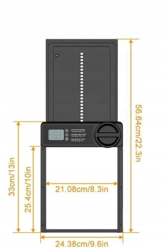 AUTOMATYCZNE DRZWI DO KURNIKA Z TIMEREM BLOKADA PRZYTRZAŚNIĘCIA WODOODPORNE Rodzaj kurnik mobilny