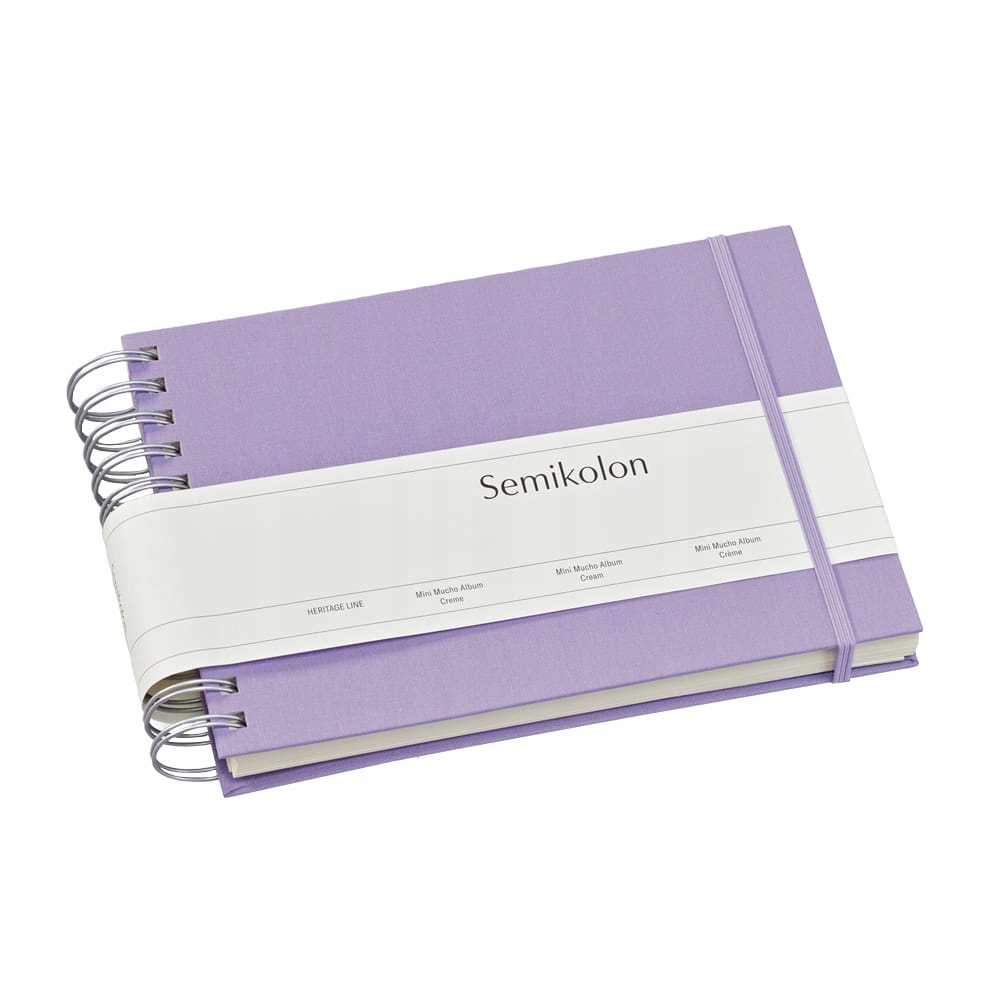 Album Semikolon Mini Mucho krémové listy, lilac silk