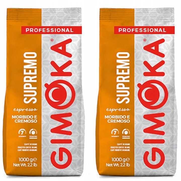Kawa ziarnista Gimoka Professional Supremo 2x1kg
