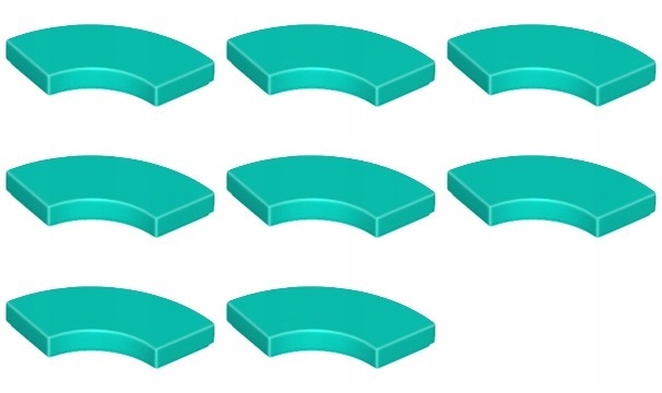 

Lego 27925 Tile 2x2 turkusowa (3g) 8 szt.