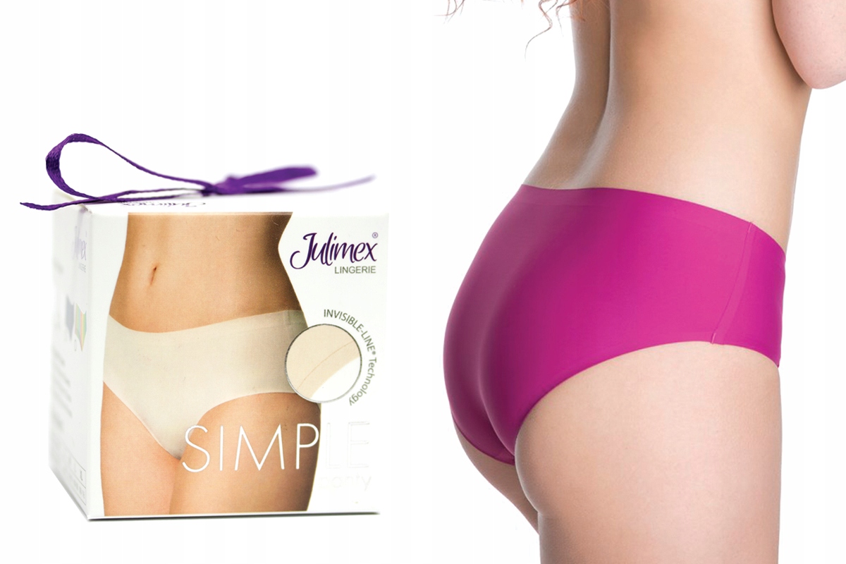 

Laserowe Figi Majtki Bezszwowe Julimex Simple XL