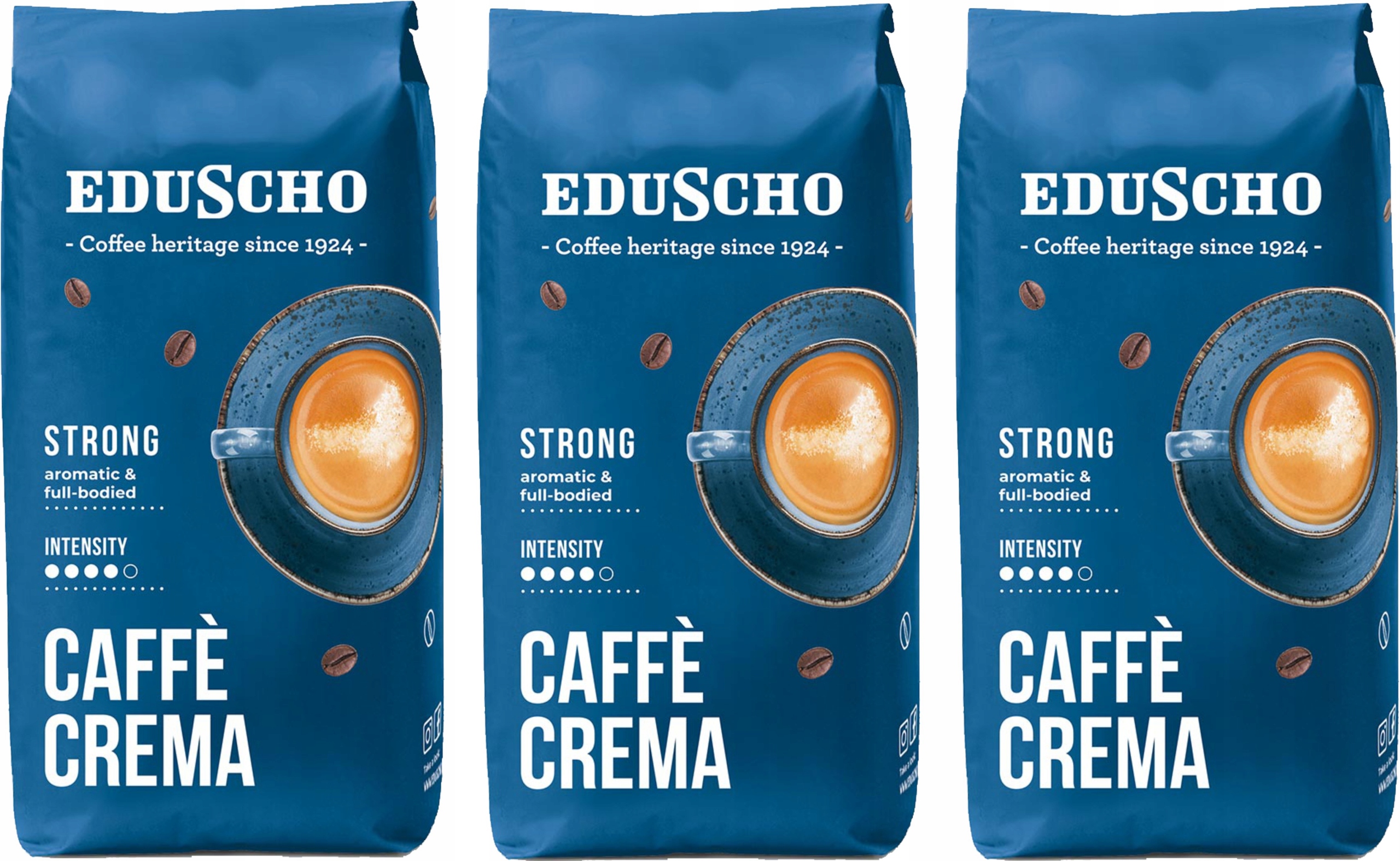Káva zrnková Eduscho Caffe Crema Strong 3 x 1 kg
