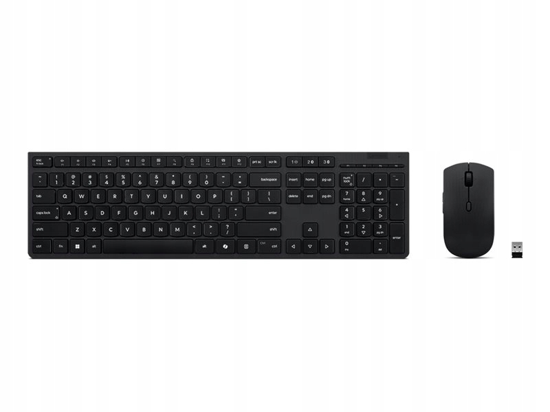 Lenovo Professional Wireless Rechargeable Combo Keyboard and Mouse-Russian/