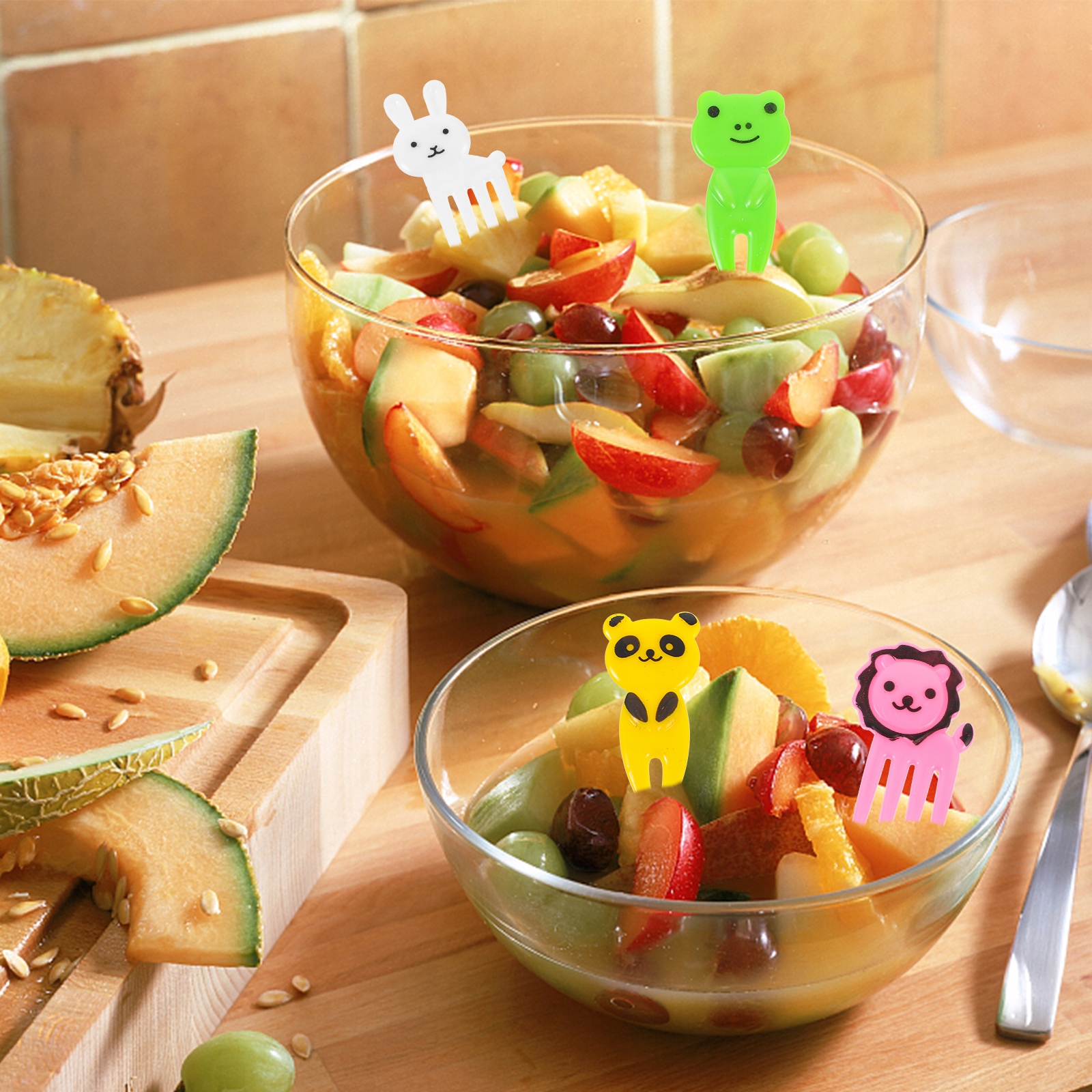 WIDELEC DO OWOCÓW CARTOON ANIMAL ZASTAWA STOŁOWA DLA DZIECI WIDELEC DESEROWY 20 SZT. EAN (GTIN) 4894931008275