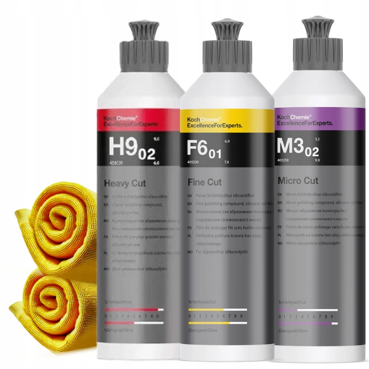 Koch Chemie Zestaw Past H9 F6 M3 3x250ml
